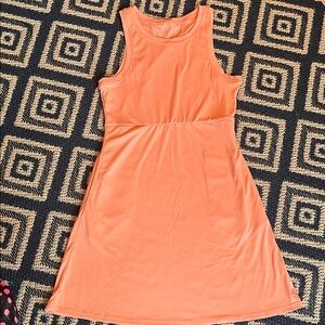 Elegant Orange Midi Dress